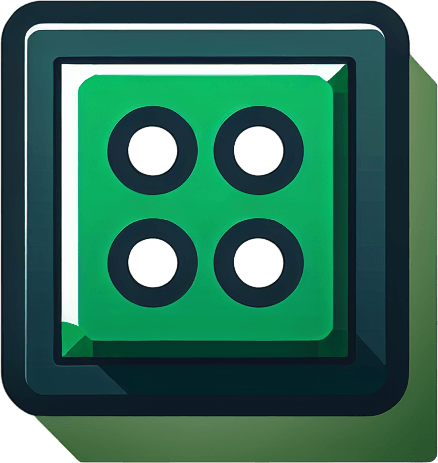 A rectangular green button.
Single Game Texture. In-Game asset. 2d. Blank background. High contrast. No shadows.
