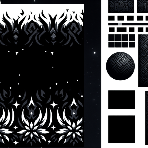 black background Single Game Texture. In-Game asset. 2d. Blank background. High contrast. No shadows.