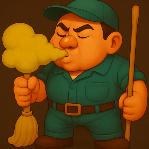 Make a version where he inhales