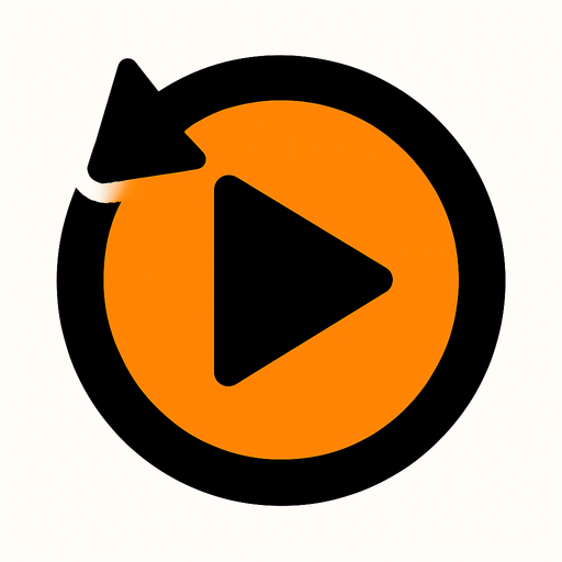 replay button.
In-Game asset.  2d.  High contrast.  No shadows