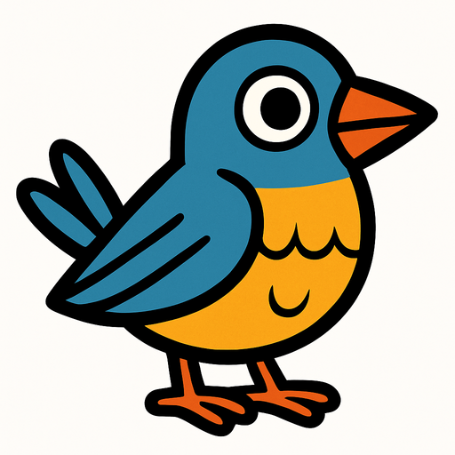 2d kuş.
In-Game asset.  2d.  High contrast.  No shadows