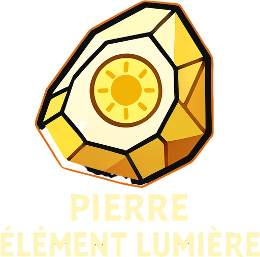 Pierre element lumière.
In-Game asset.  2d.  High contrast.  No shadows