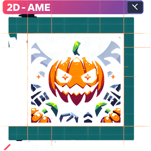 horror haloween Checkmark.
Single Game Texture. In-Game asset. 2d. Blank background. High contrast. No shadows.
