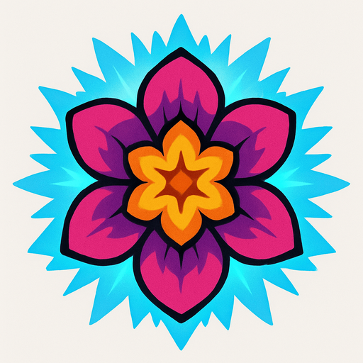 rare Aura Bloom top view.
In-Game asset.  2d.  High contrast.  No shadows