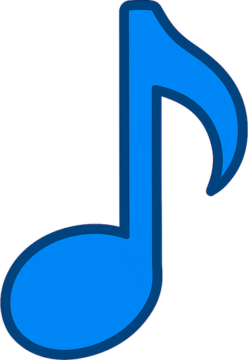 2D do notasini mavi renkte golgesiz hazirla.
In-Game asset.  2d.  High contrast.  No shadows