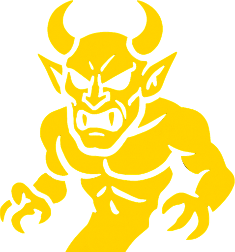 yellow demon.
In-Game asset.  2d.  High contrast.  No shadows