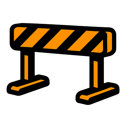 running obstacle.
In-Game asset.  2d.  High contrast.  No shadows
