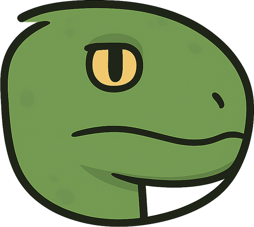 green snake head. No background. Transparent background. Blank background. No shadows. 2d. In-Game asset. flat
