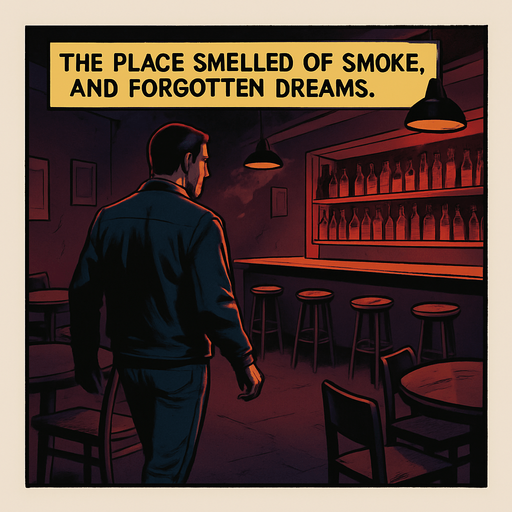 yazıyı güncelle "The place smelled of sweat, smoke, and forgotten dreams."