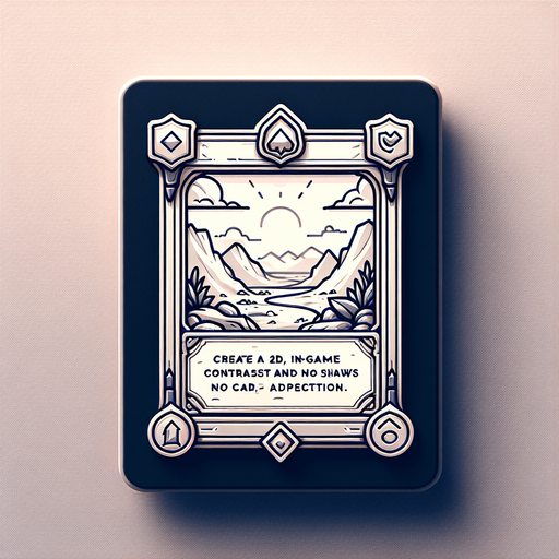 cardfront mg.
Single Game Texture.  In-Game asset.  2d.  Blank background.  High contrast.  No shadows