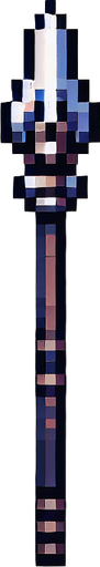 pixealrt spear.
Single Game Texture. In-Game asset. 2d. Blank background. High contrast. No shadows.