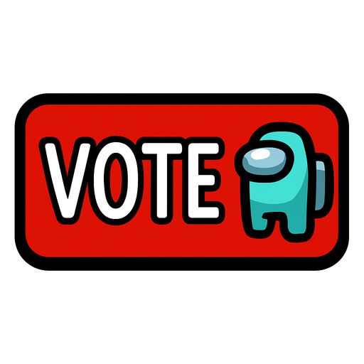 voteButton among us.
In-Game asset.  2d.  High contrast.  No shadows