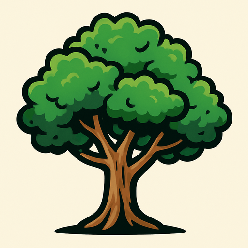 Ağac.
In-Game asset.  2d.  High contrast.  No shadows