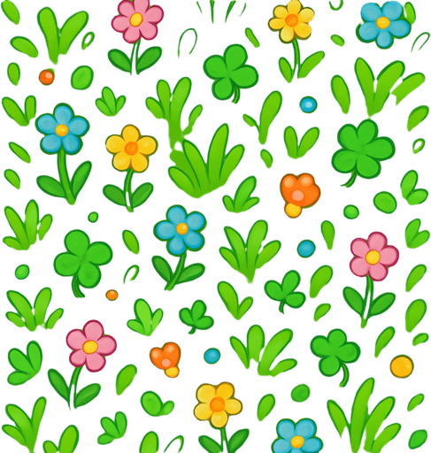 Create a cute fantasy grass field, top view, 2048x2732.
In-Game asset.  2d.  High contrast.  No shadows