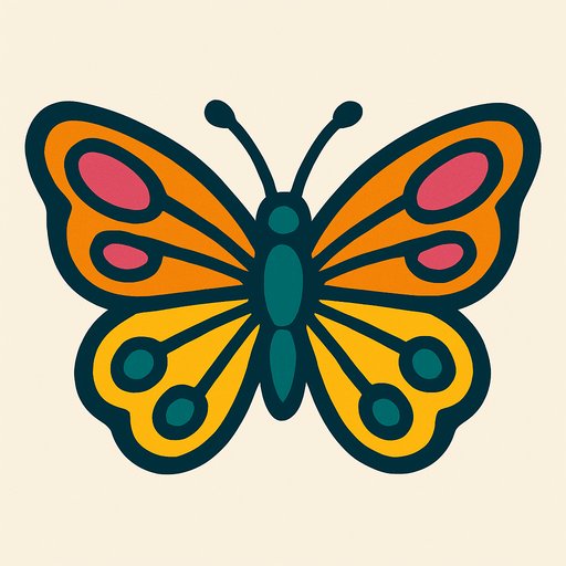 make a butterfly (horizontal).
In-Game asset.  2d.  High contrast.  No shadows