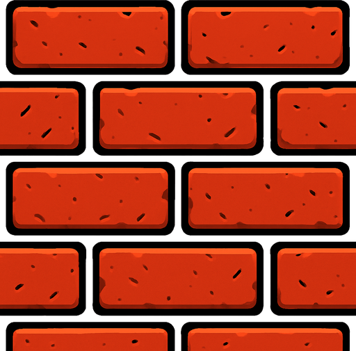 Brick texture.
In-Game asset.  High contrast.  No shadows