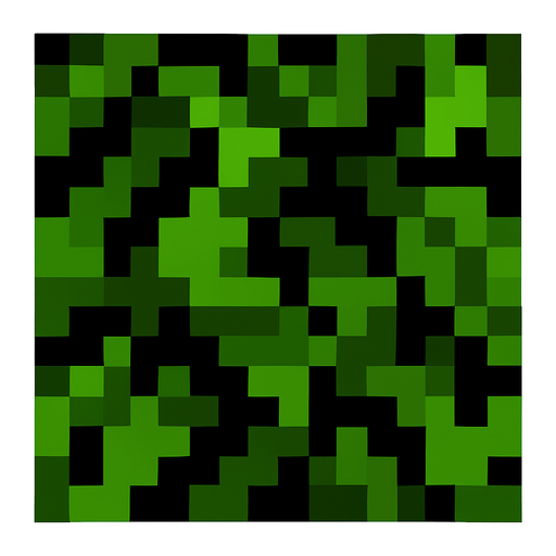 minecraft leaf.
In-Game asset.  2d.  High contrast.  No shadows