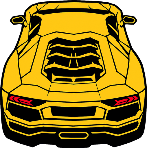 Lambirghini aventador arkasi ama yukaridan
In-Game asset.  2d.  High contrast.  No shadows