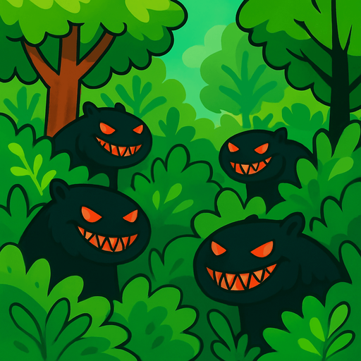 Ponles sonrisas malvadas a los capibaras, recuerda que los ojos son rojos y usa lineas mas gruesas.