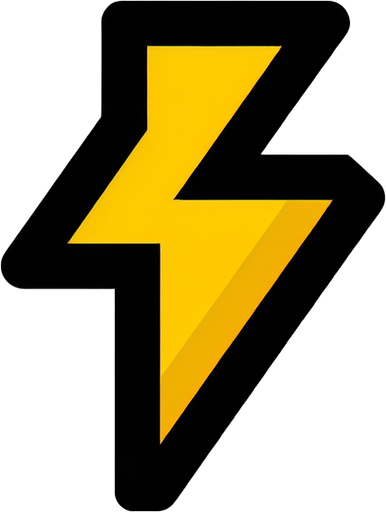 in-game asset. yellow lighting bolt. small black outline. blank background. minimalistic flat graphic. Single Game Texture. 2d. Blank background. High contrast. No shadows..
Single Game Texture. In-Game asset. 2d. Blank background. High contrast. No shadows.
