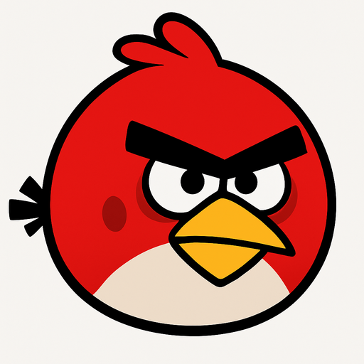 Kuşu Angry Birds oyunundaki Red olarak değiştir.
In-Game asset.  2d.  High contrast.  No shadows