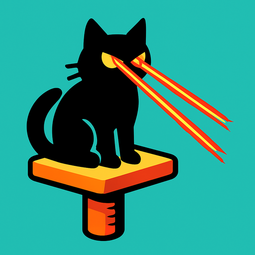 "Laser Cat Perch": A cat with laser eyes that "targets" and zaps high-priority enemies with precision. (Internet loves cats)..
In-Game asset.  2d.  High contrast.  No shadows