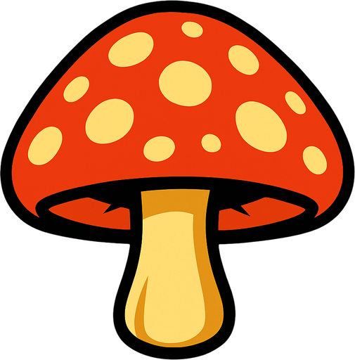 hongo.
In-Game asset.  2d.  High contrast.  No shadows