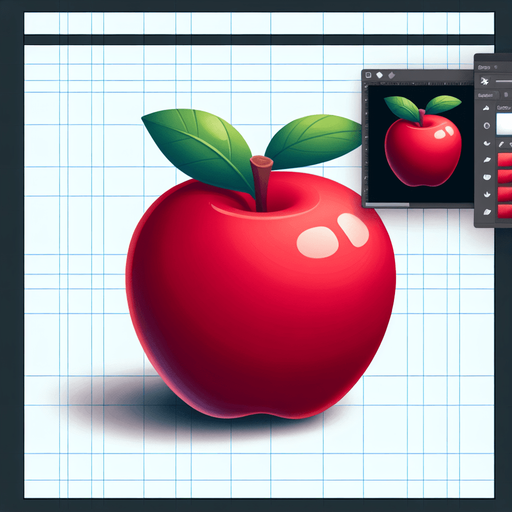 An animated image of an apple.
Single Game Texture. In-Game asset. 2d. Blank background. High contrast. No shadows.