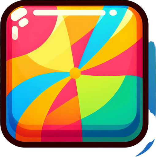 candy.
Single Game Texture. In-Game asset. 2d. Blank background. High contrast. No shadows.