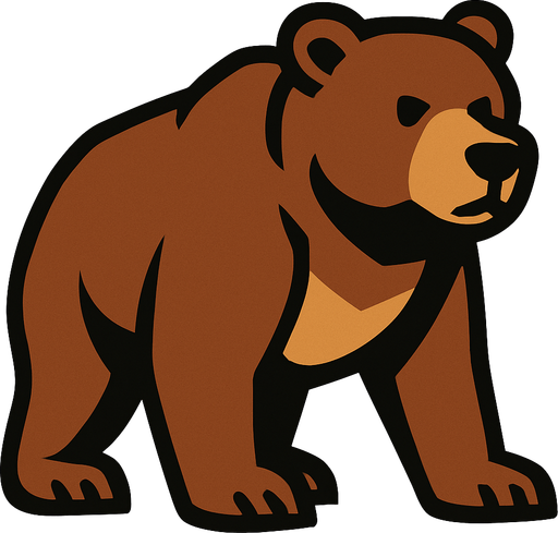 Bear.
In-Game asset.  2d.  High contrast.  No shadows