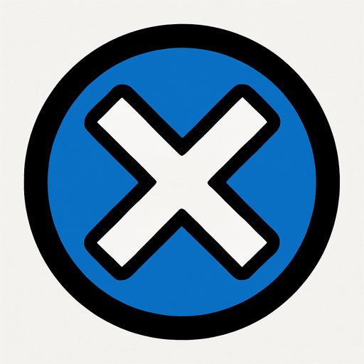 X Button.
In-Game asset.  2d.  High contrast.  No shadows