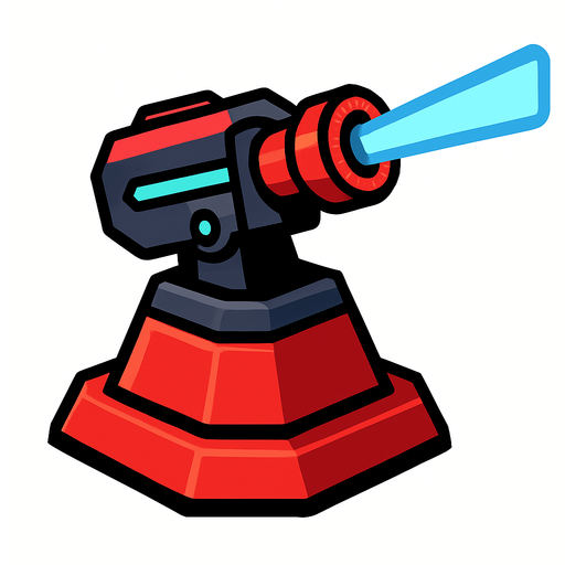 laserTowerAsset.
In-Game asset.  2d.  High contrast.  No shadows
