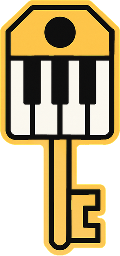 make me a trap key for piano 80x180.
In-Game asset.  2d.  High contrast.  No shadows