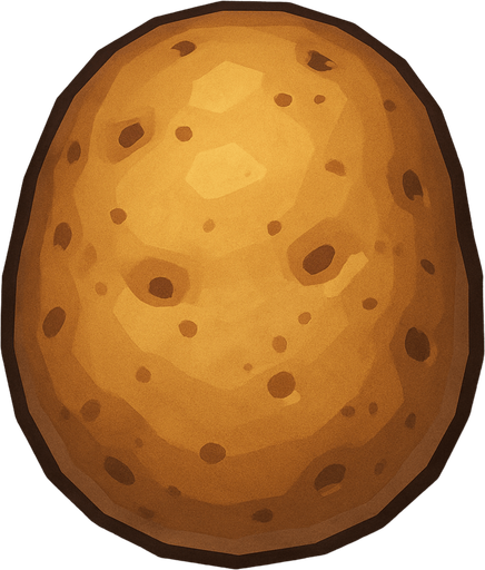 potato top view.
In-Game asset