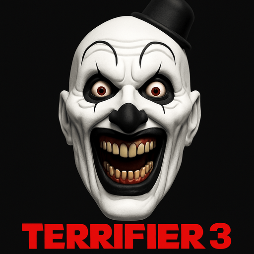 3D Scary face meme "Terrifier3" from the movie, face only
In-Game asset.  3D.  High contrast.  No shadows. face only