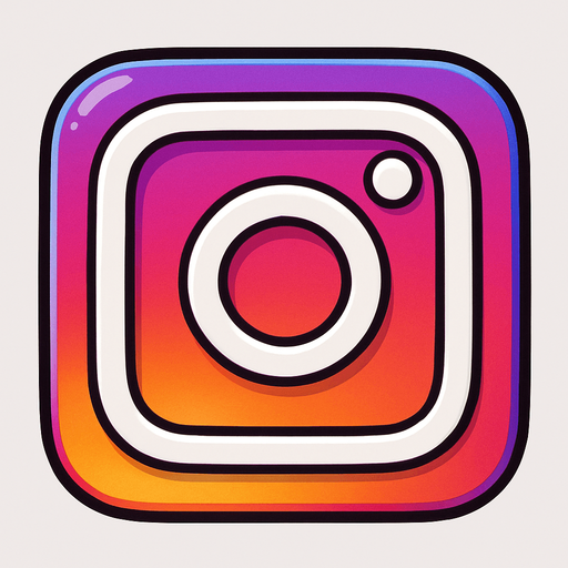 instagram logo.
In-Game asset.  No shadows