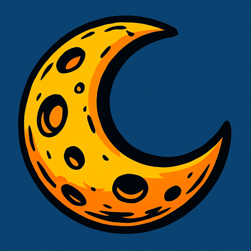 moon.
In-Game asset.  2d.  High contrast.  No shadows