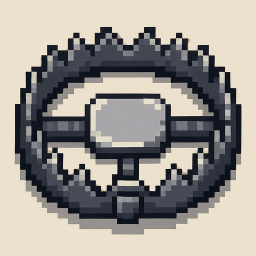 Pixel art bear trap top down.
In-Game asset.  2d.  High contrast.  No shadows