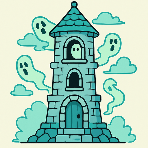 ghost tower. rpg. 2d. no shadows.