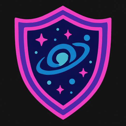 galaktic shield 2d.
In-Game asset.  2d.  High contrast.  No shadows