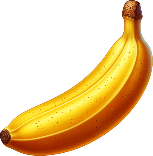 create banana.
Single Game Texture.  In-Game asset.  2d.  Blank background.  High contrast.  No shadows