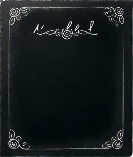 "NOVICE BLEND" handwritten in chalk