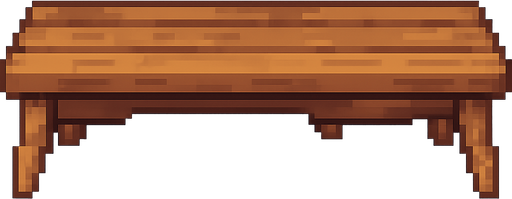 plank, pixelart. No background. Transparent background. Blank background. No shadows. 2d. In-Game asset. flat