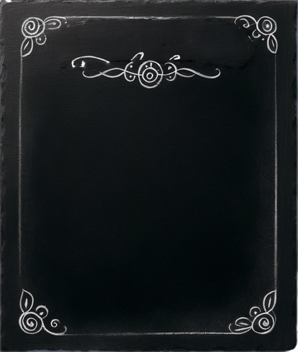 "RULES" handwritten in chalk