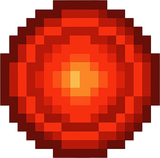 pixelart red circular enemy projectile to dodge
In-Game asset.  2d.  High contrast.  No shadows. Pixel art