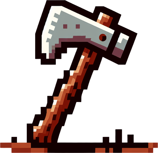8-bit. cartoon. axe. in game asset. no shadow..
Single Game Texture. In-Game asset. 2d. Blank background. High contrast. No shadows.