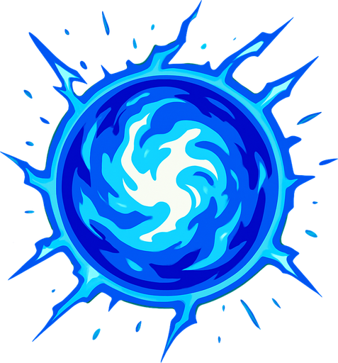 Energy ball.
In-Game asset.  2d.  High contrast.  No shadows