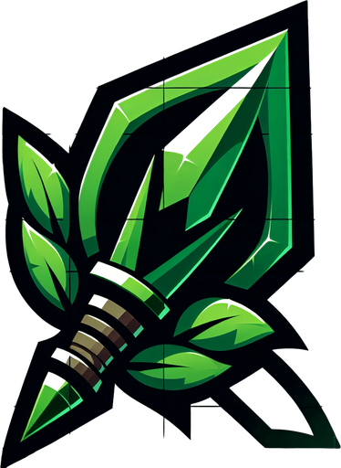 mızrak gibi ama dart karışımı yeşil dart.
Single Game Texture.  In-Game asset.  2d.  Blank background.  High contrast.  No shadows