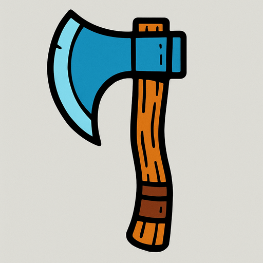 hacha.
In-Game asset.  2d.  High contrast.  No shadows