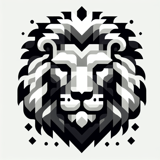 lion.
Single Game Texture.  In-Game asset.  2d.  Blank background.  High contrast.  No shadows